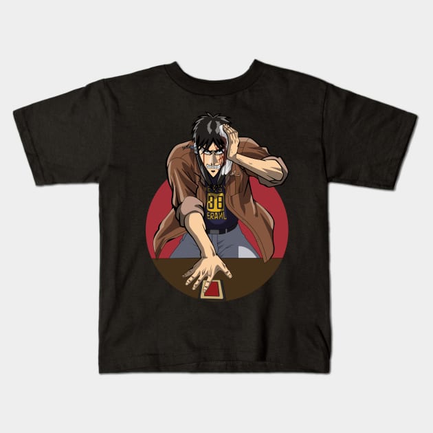 kaiji ultimate survivor Kids T-Shirt by Hala Art